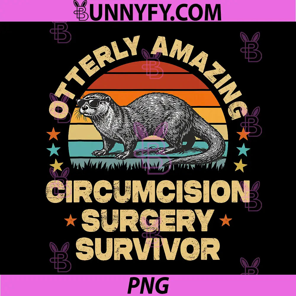 Otterly Amazing Circumcision Surgery PNG, Survivor Recovery Otter PNG