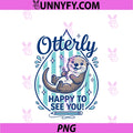Otterly Happy To See You Cute PNG, Sea Otter Back To School PNG