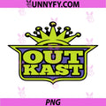 Outkast Crown Logo Typography PNG, Outkast Hip Hop Band Logo PNG