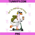 Out to Improve My Mood PNG, Funny Goose Mental Health Counselor PNG