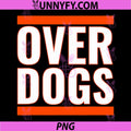 Over Dogs Bold Block Typography PNG, Over Dogs Statement Text PNG