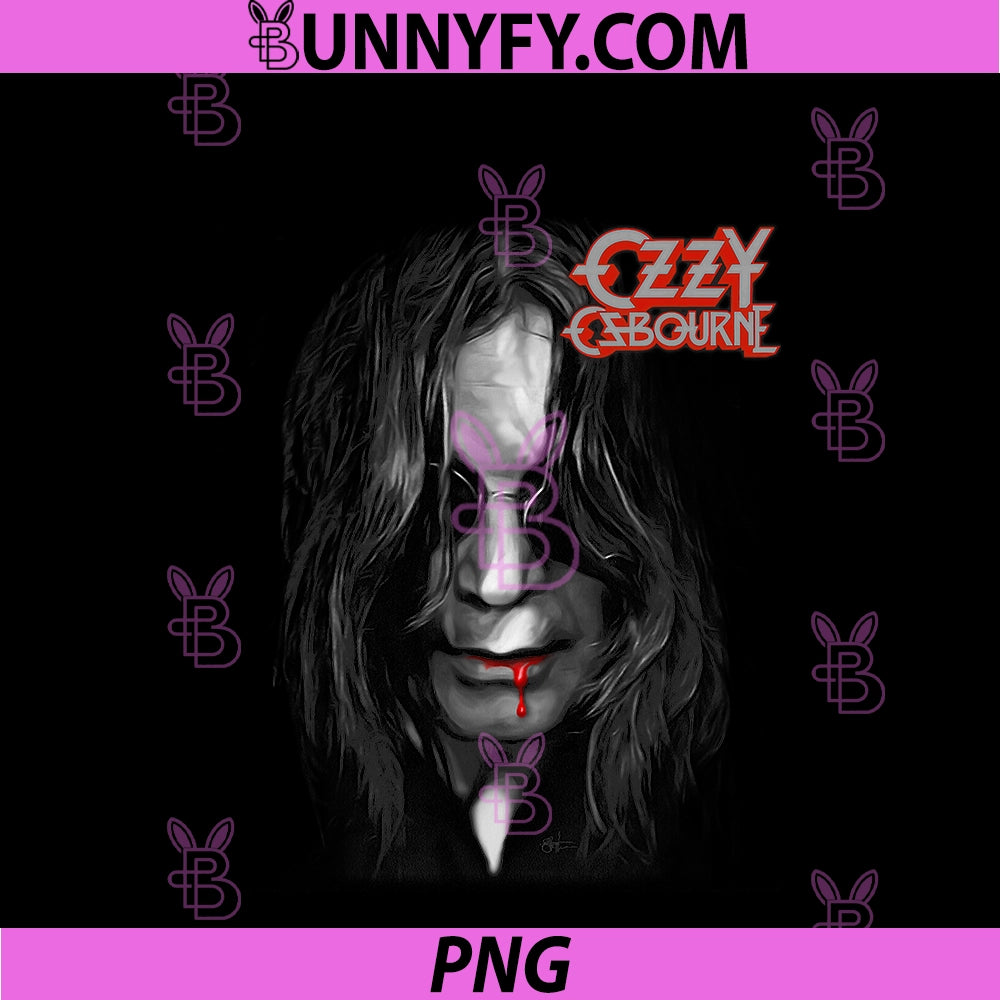 Ozzy Osbourne PNG, Face Of Madness PNG