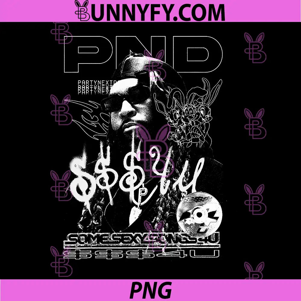 Partynextdoor Black White Portrait PNG, Partynextdoor Rap Graphic PNG