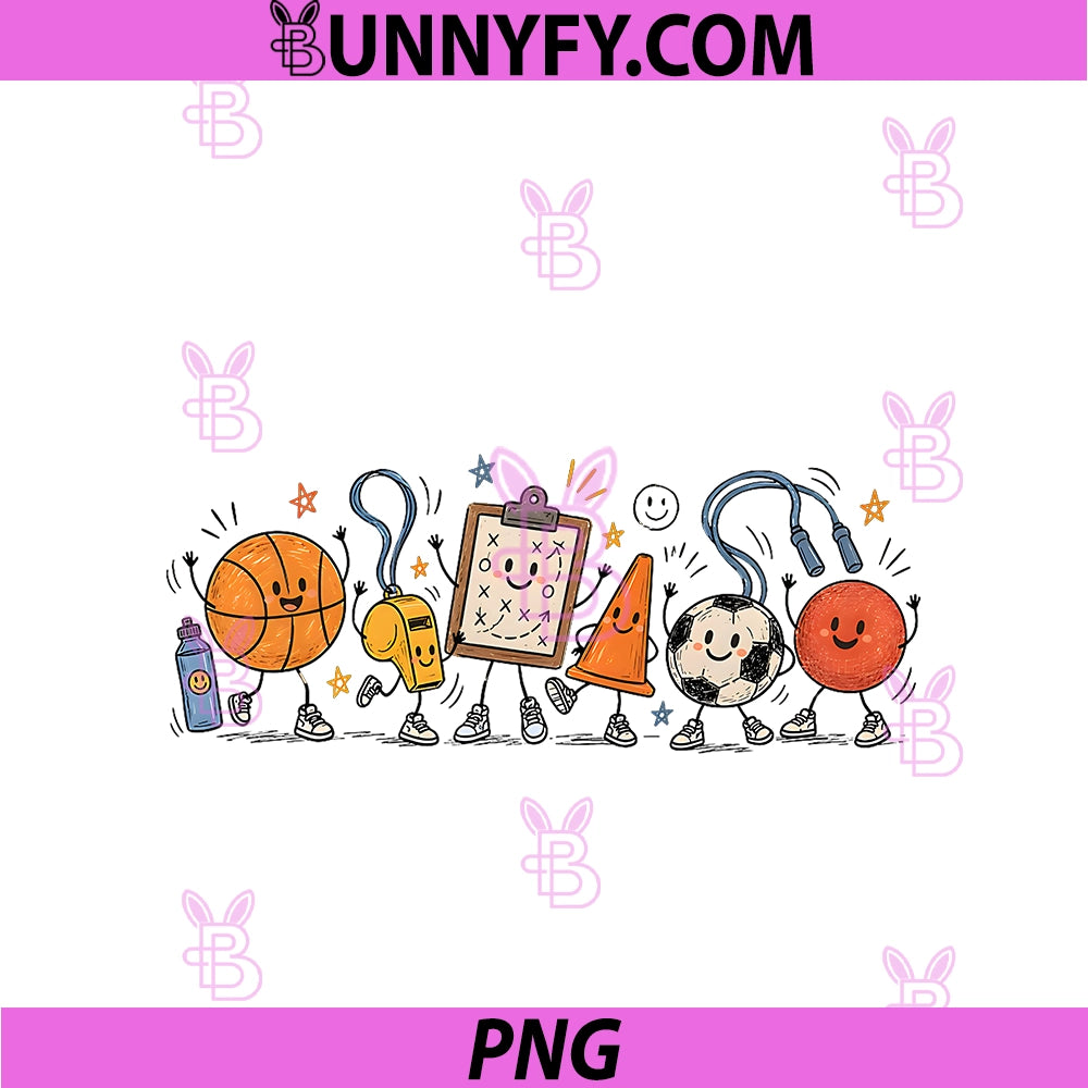 PE Teacher Doodle Physical Education PNG, Basketball Back To PNG