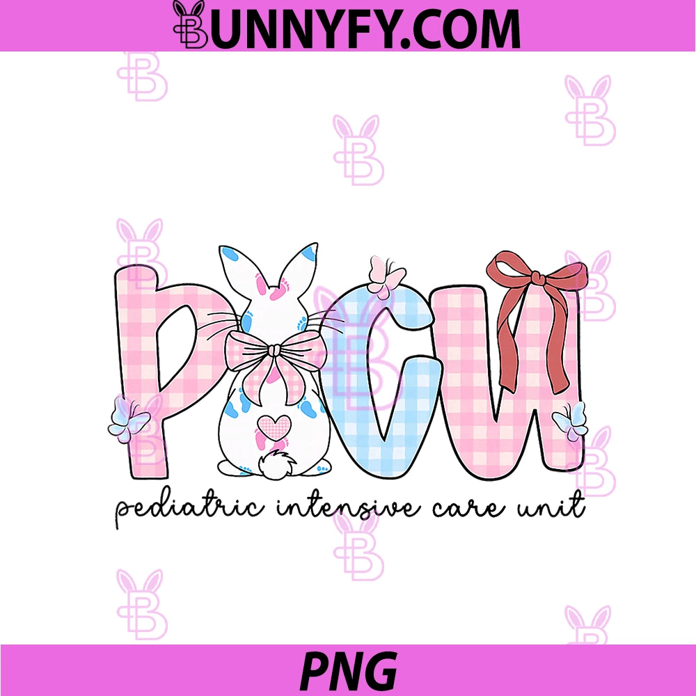 PICU Nurse Easter PNG, Bunny Pediatric Nurse Graduate PNG