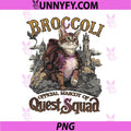 Quest Squad Broccoli Brave Cat PNG, Fantasy Quest Castle PNG