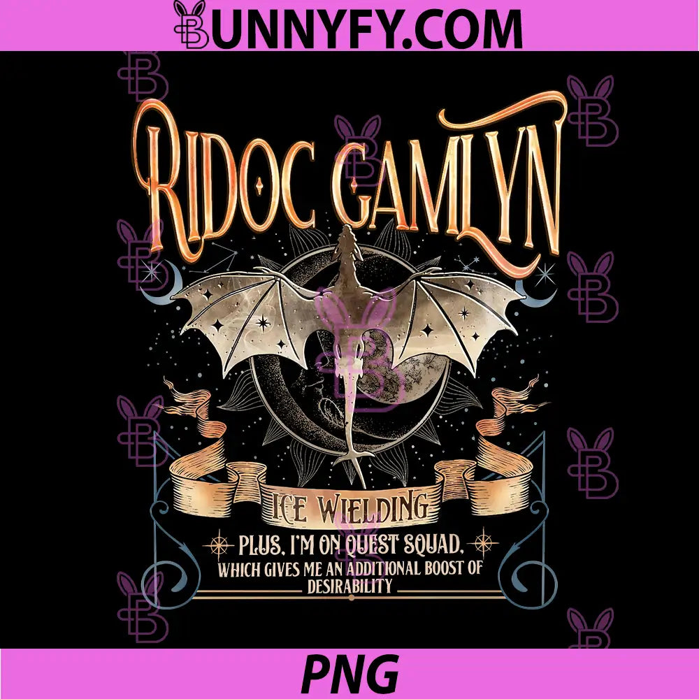Ridoc Gamlyn Ice Wielding Fantasy Dragon PNG, Quest Squad PNG