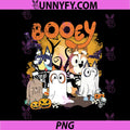 Booey Bluey Halloween PNG, Spooky Cartoon Family Ghost Art PNG