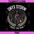 Onyx Storm Brave The Dark Dragon Crest PNG, Dark Fantasy Dragon Emblem PNG