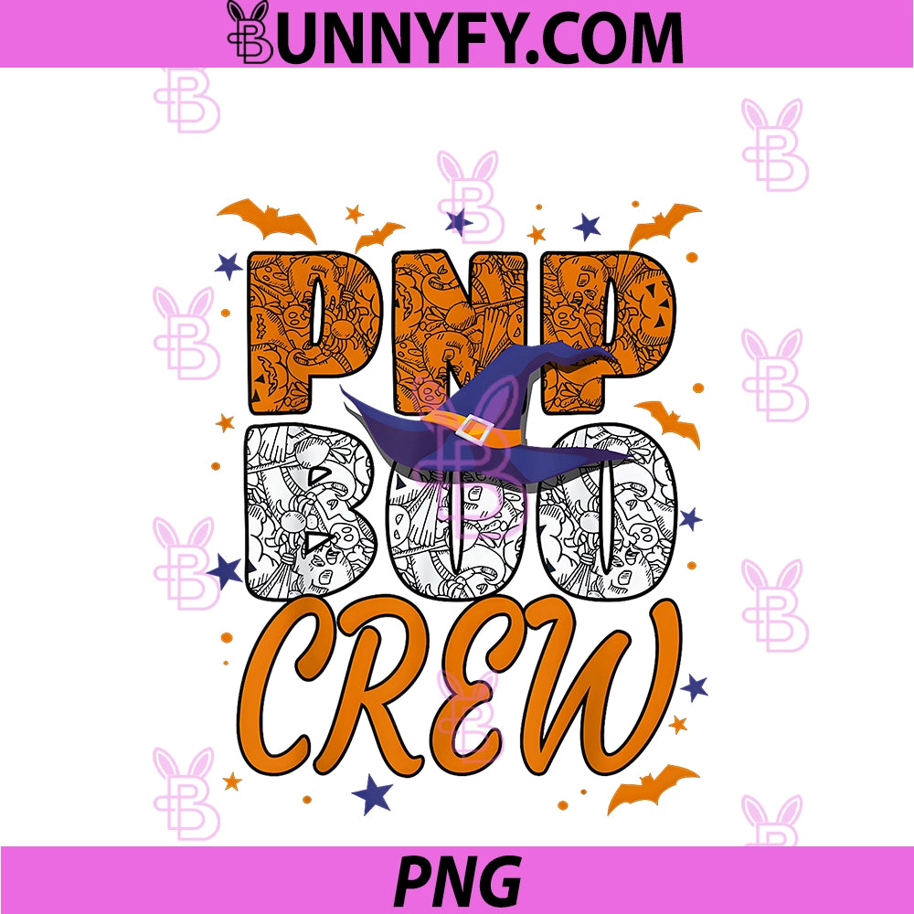 PNP Boo Crew PNG, Halloween Pediatric Nurse Practitioner Matching PNG