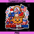 Packed with Pride PNG, Kawaii 4th of July Picnic PNG