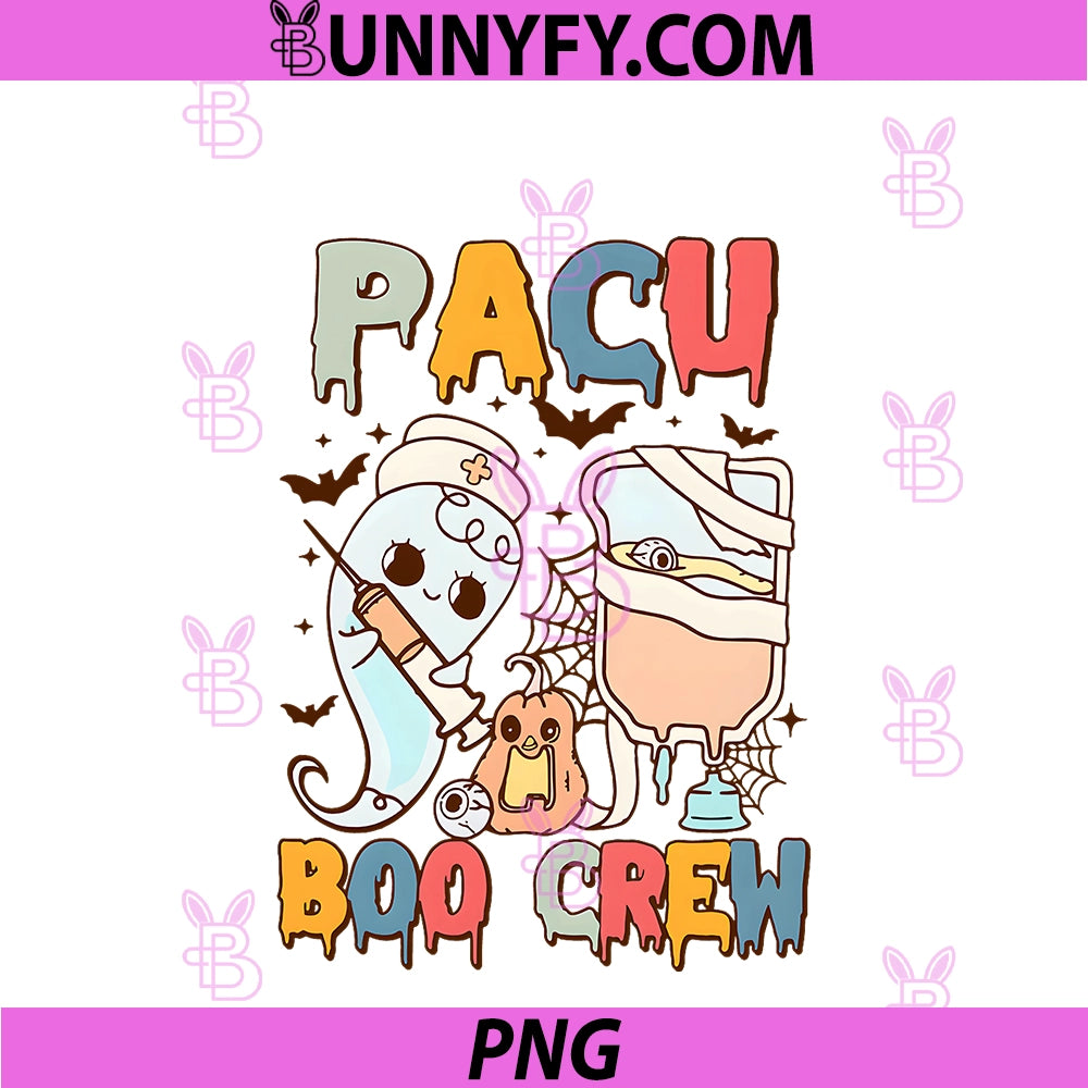Pacu Boo Crew PNG, Halloween Nurse Ghost PNG