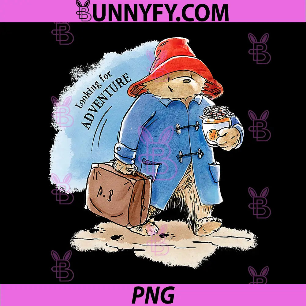 Bear Looking For Adventure PNG, Cute Traveling Bear Illustration PNG