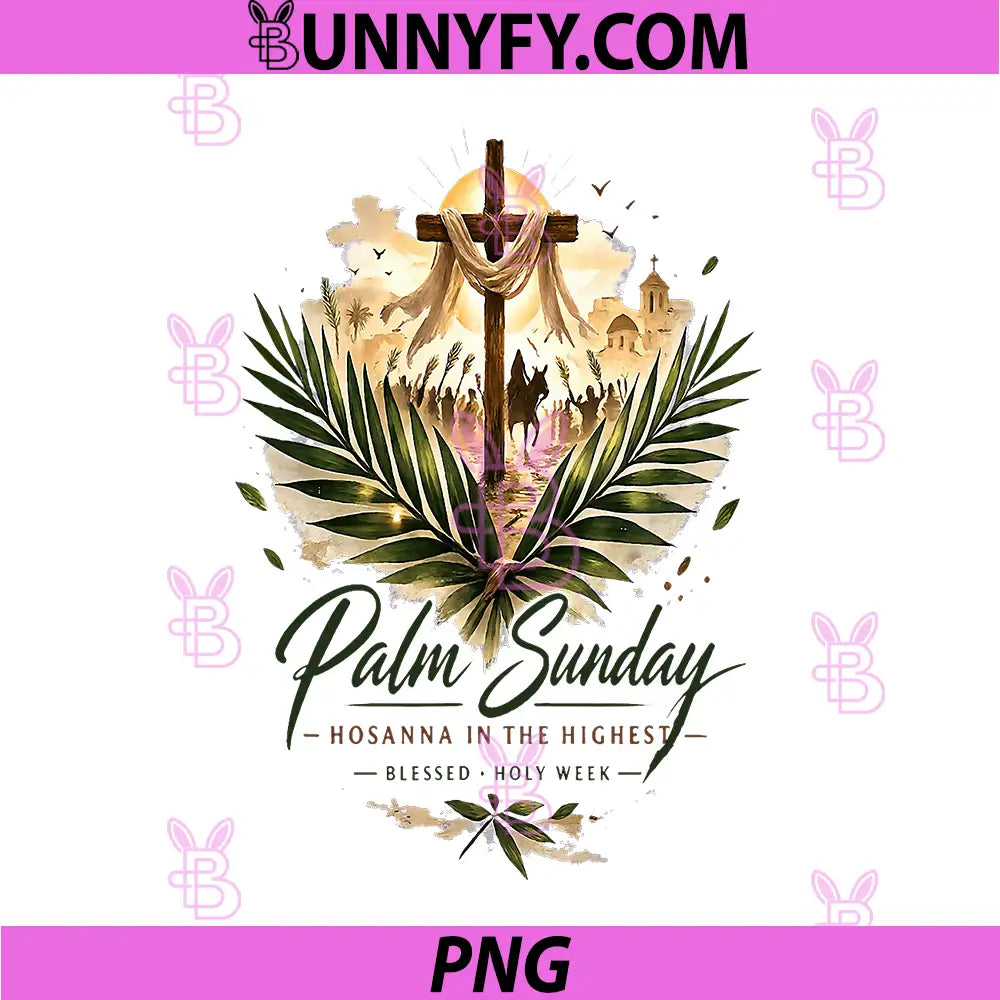 Palm Sunday Hosanna in the Highest PNG, Christian Faith PNG