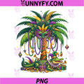 Palm Tree Mardi Gras PNG, Hawaiian Tropical Louisiana Mardi Gras PNG
