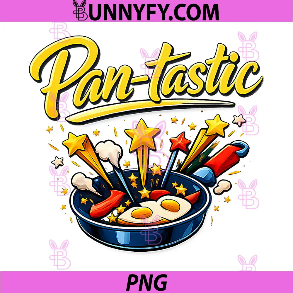 Pan-Tastic PNG, Cooking Baking Foodie Frying Pan Stars PNG
