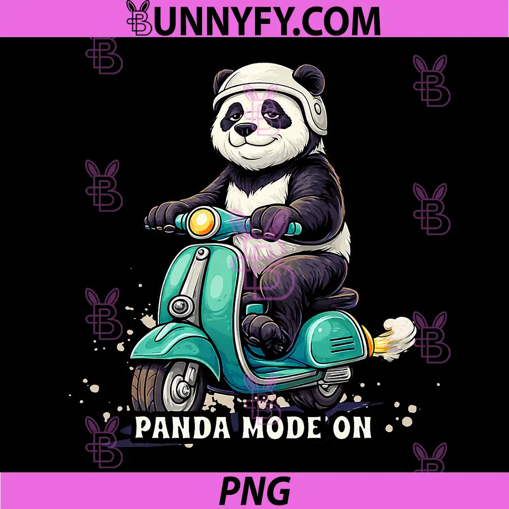 Panda Mode On PNG, Vibes Graphic Design Urban PNG