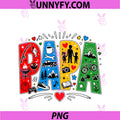 Papa Hobbies PNG, Colorful Dad Letters PNG