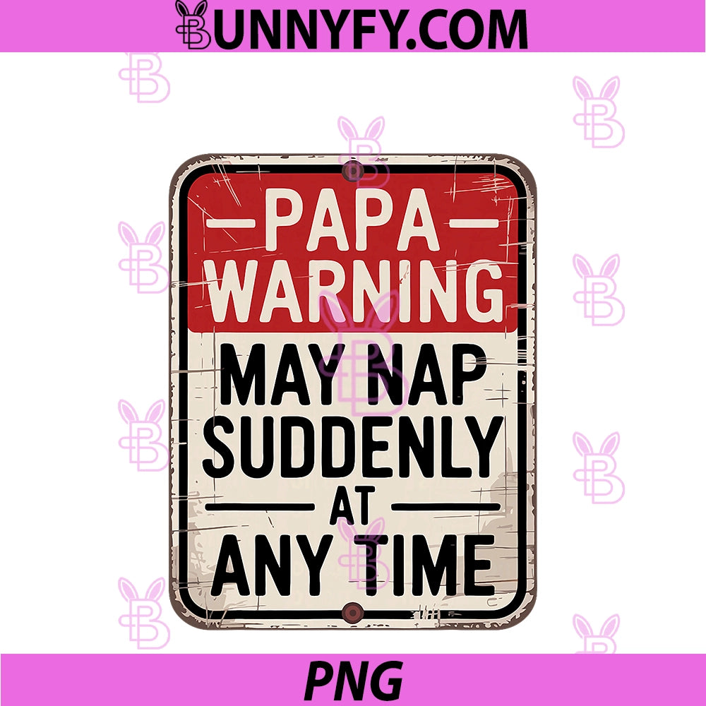 Papa Naps PNG, Funny Father Humor PNG