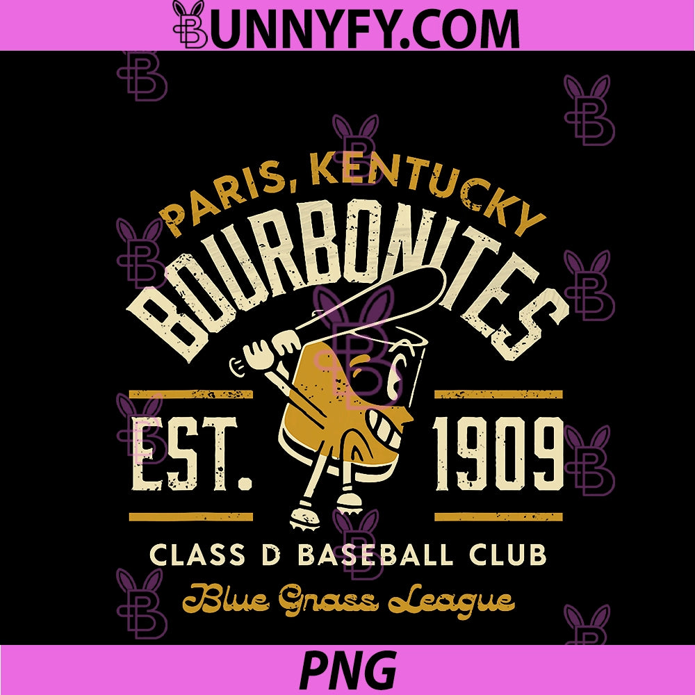 Paris Bourbonites Kentucky PNG, Vintage Defunct Unisex PNG