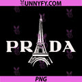 Prada Paris Eiffel Tower PNG, Luxury Fashion Designer Paris PNG