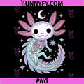 Pastel Goth Kawaii Cute PNG, Skeleton Axolotl PNG