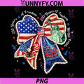 Patchwork Coquette 250 Years of Freedom PNG, Bow 4th of July PNG