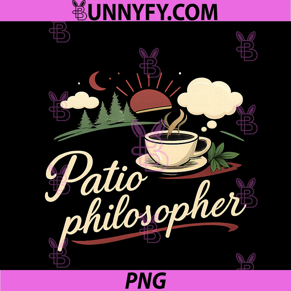 Patio Philosopher PNG, Local Pride Badge Graphic PNG