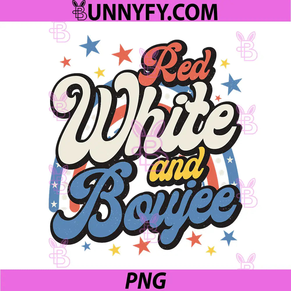 Patriotic 4th of July PNG, Red White and Boujee PNG