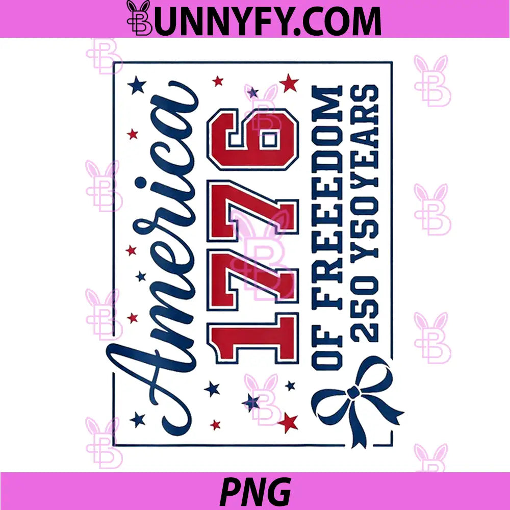 Patriotic America 1776-2026 PNG, Land of the Free PNG