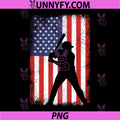 Patriotic American Flag PNG, Baseball Player Fan PNG