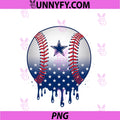 Patriotic Baseball 4th Of July USA PNG, American Flag PNG