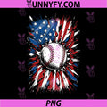 Patriotic Baseball Fourth of July PNG, USA American Flag PNG