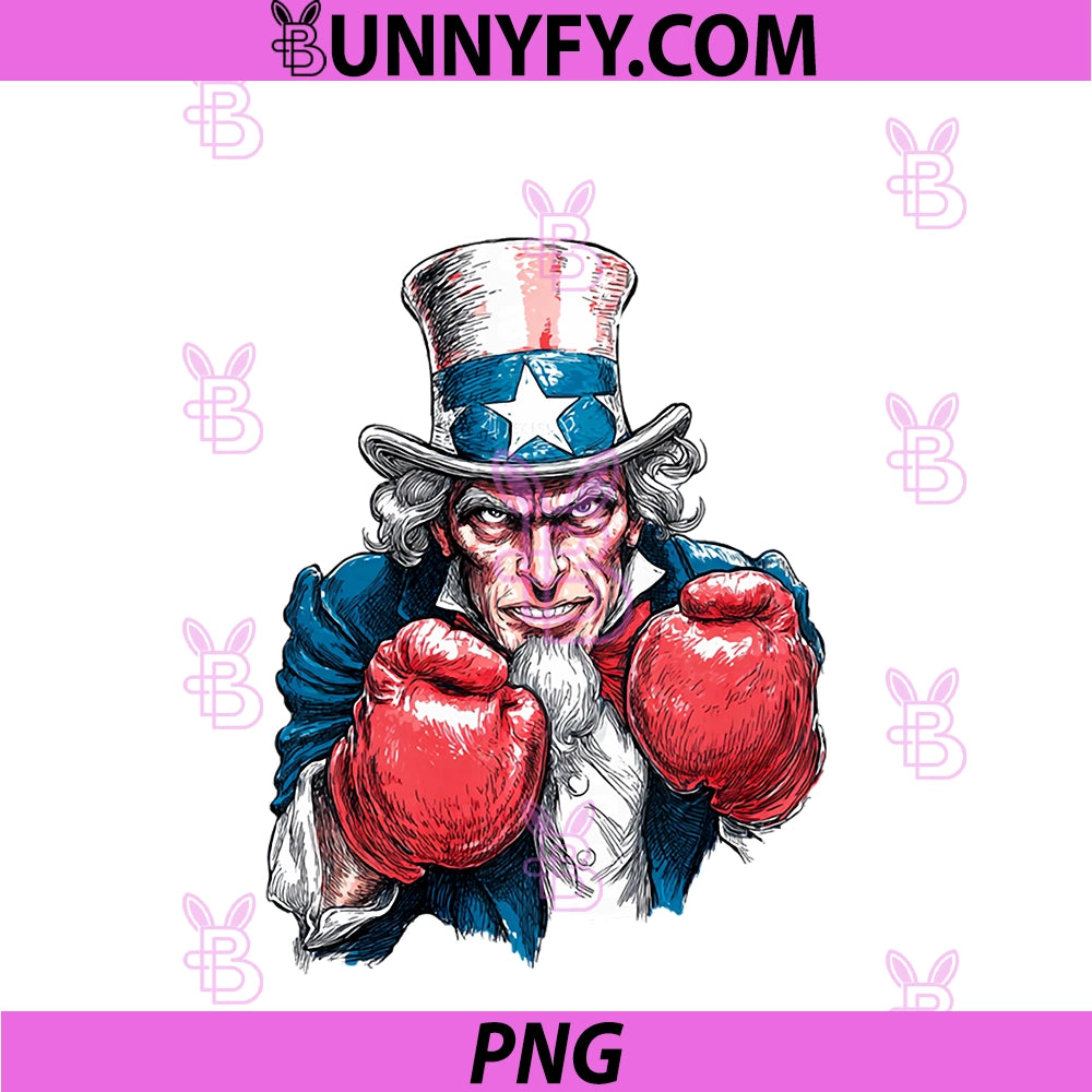 Patriotic Boxing PNG, With Sam And Cool Top Hat Uncle PNG