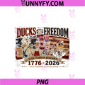 Patriotic Ducks Of Freedom 250 Years Quackin PNG, Funny Duck PNG