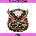 Patriotic Eagle 250 Years PNG, Freedom 1776 2026 PNG