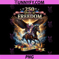 Patriotic Eagle Horse 250th of Freedom PNG, USA 1776 Anniversary PNG