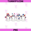 Patriotic Ghosts PNG, USA Fourth Of July PNG