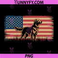 Patriotic Golden Retriever PNG, American Flag Dog PNG