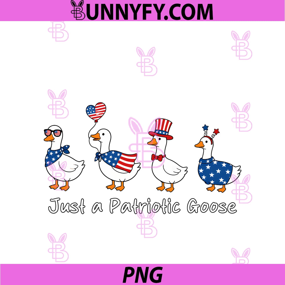 Patriotic Goose 250th Anniversary PNG, Funny USA Duck 4th Of July PNG