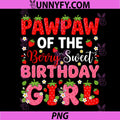 Pawpaw of The Berry Sweet PNG, One 1st Birthday Strawberry PNG