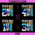 Peace Out 1st Grade First Bundle PNG, Baseball Graduation Last Day PNG