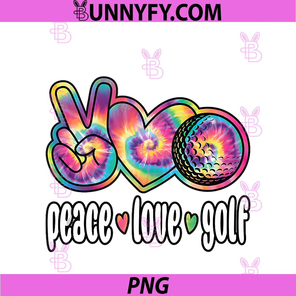 Peace Love Golf Cute PNG, Golfer Women Girls PNG