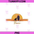 Peace Minimalist Zen Art Walk For Peace Monks PNG, With Aloka Dog PNG