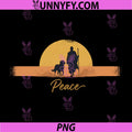 Peace Minimalist Zen Art Walk for Peace PNG, Monks with Aloka Dog PNG