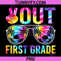 Peace Out First Grade Graduation PNG, Tie Dye Last Day of School PNG