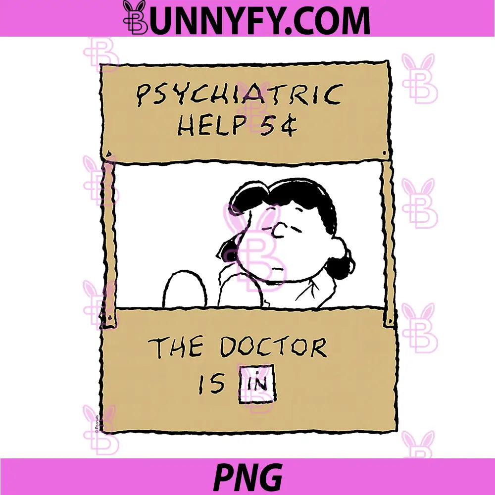 Psychiatric Help 5 Cents PNG, The Doctor Is In Cartoon PNG