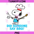 Peanuts Snoopy Did Someone Say BBQ PNG, Snoopy Grilling PNG