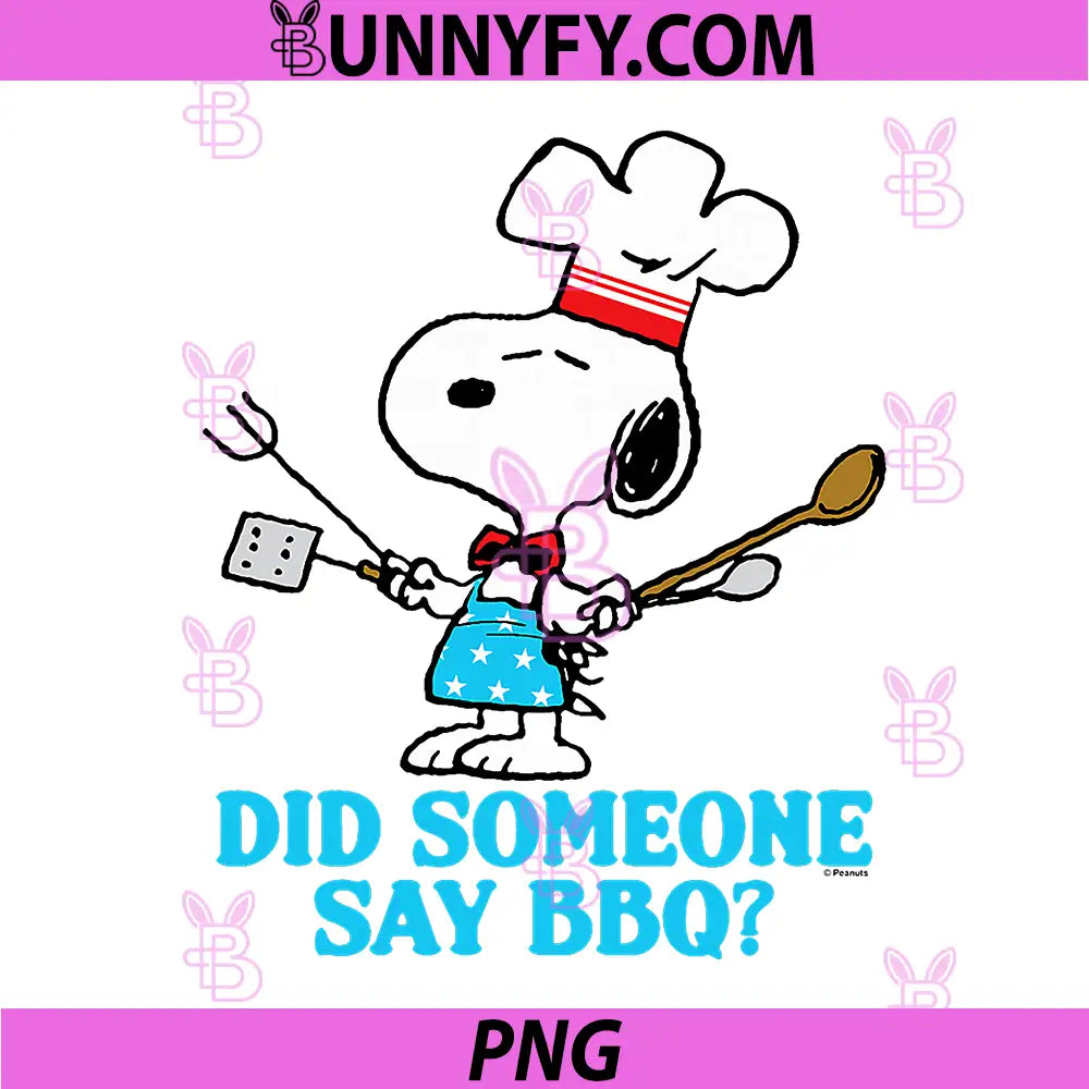 Peanuts Snoopy Did Someone Say BBQ PNG, Snoopy Grilling PNG