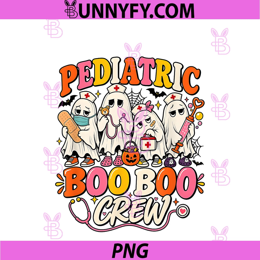 Pediatric Boo Boo Crew PNG, Medical Ghost Crew PNG